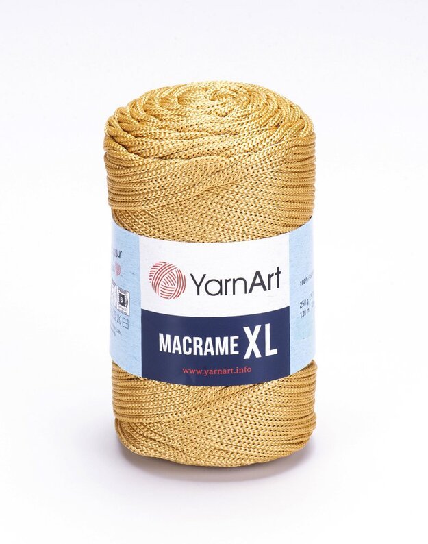 Nėrimo virvutė 3-4 mm 100 % poliesteris (Yarnart Macrame XL)